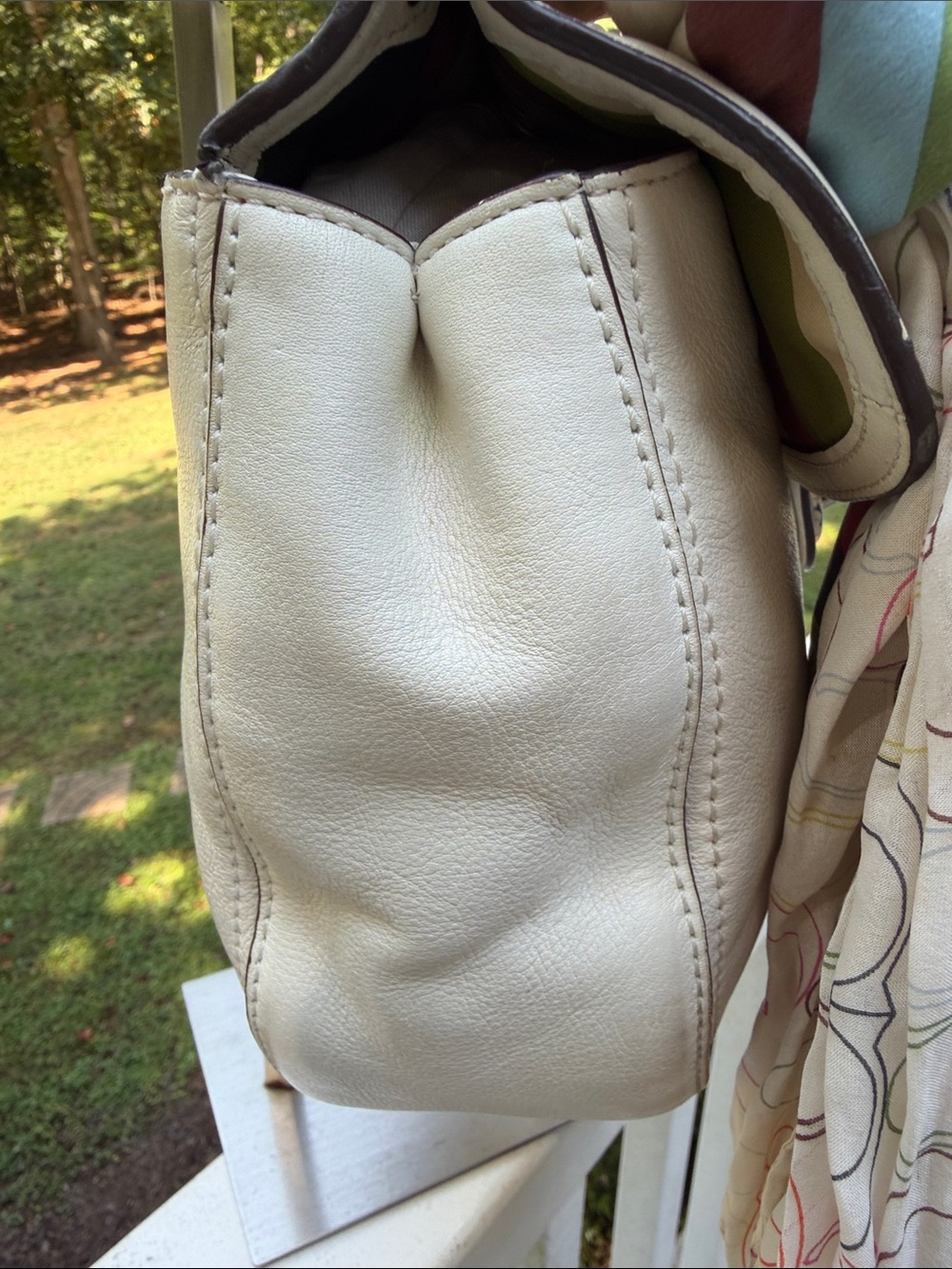 Coach 70th Anniversary Winter White W/Silver Willis Set 3 Tags and Coach Scarf - Picture 12 of 17